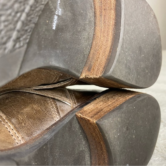 COPY - Matisse Harley Brown Tan Leather Moto Buckle Boots Mid Calf Women’s 8M - Picture 4 of 14